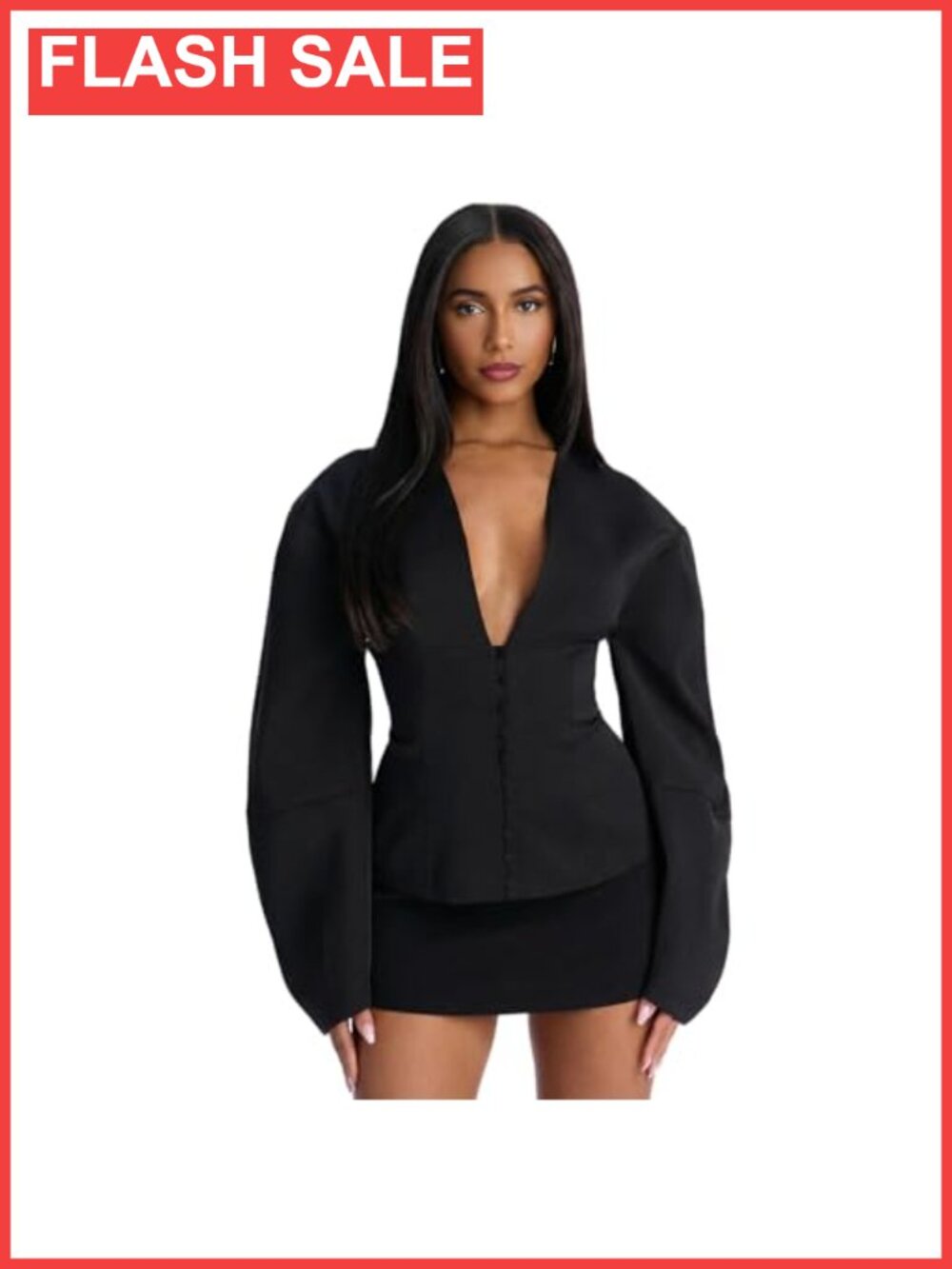 Women's Padded Shoulder Blazer Jacket Suit